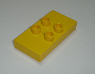 Lego Duplo D20505 (6413) hladká destička 2x4 se 4 nopy žlutá 1 ks POUŽITÉ