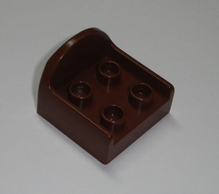 Lego Duplo D35862 (31065) křeslo hnědé 4 nopy POUŽITÉ