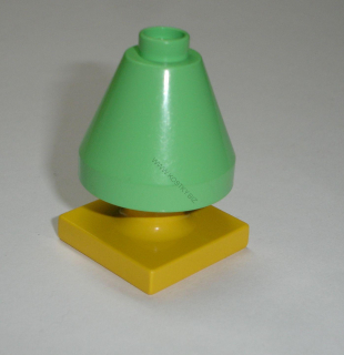 Lego Duplo D87332 (4378, 4375) zelená lampička na podstavci (ze 2 ks) POUŽITÉ