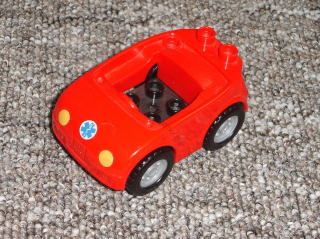 Lego Duplo D51051 autíčko malé červené Pohotovost (set 5893) POUŽITÉ