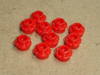Lego 700386-X (24866) kulatá destička 1x1 květinka 10 ks POUŽITÉ
