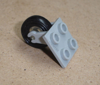 Lego 647300 (2415, 3464, 3139 / 59895) díl na letadlo podvozek s kolem (trans-clear) POUŽITÉ