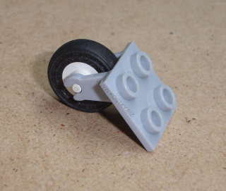 Lego 647320 (2415, 3464, 3139 / 59895) díl na letadlo podvozek s kolem (white) POUŽITÉ