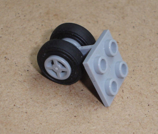 Lego 647240 (4870, 4624/34337, 3139/59895) díl na letadlo podvozek s dvěmi koly POUŽITÉ