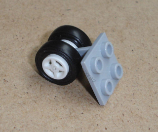 Lego 647265 (4870c02, 4870c04) díl na letadlo podvozek s dvěmi koly POUŽITÉ