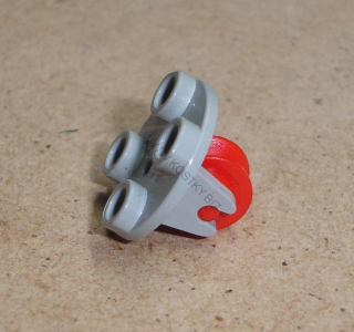 Lego 641486 (2655, 3464) kulatý podvozek se středovým kolečkem (red) POUŽITÉ