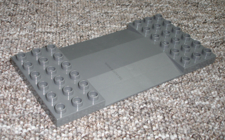 Lego Duplo D20530 (95463) rampa 6x12 tm. šedá POUŽITÉ