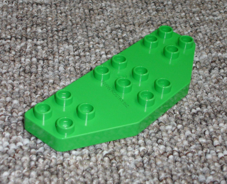 Lego Duplo D20536 (2156) stříška (křídlo letadla) 8x3 sv. zelená POUŽITÉ