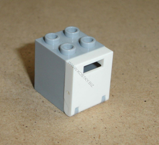 Lego 924661-6 (4345, 4346) box 2x2x2 s bílými dvířky POUŽITÉ