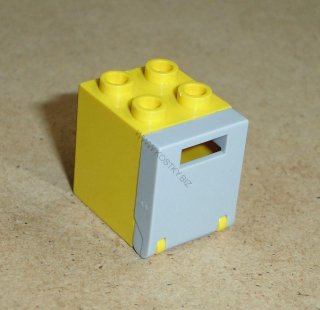 Lego 924677-7 (4345, 4346) box 2x2x2 se sv. šedými dvířky 1 ks POUŽITÉ