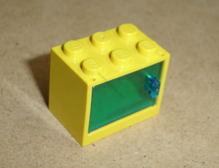 Lego 925063-3 (4532a, 4533) polička, skříňka 2x3x2 s tr. dark blue dvířky POUŽITÉ