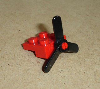 Lego 653055-5 (4488, 2421) držák s černou vrtulí 1 ks POUŽITÉ
