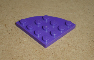 Lego 700515 (30565) kulatá destička 4x4 čtvrtkruh 1 ks POUŽITÉ