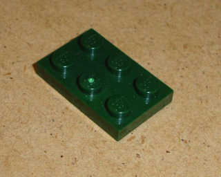 Lego 202370 (3021) destička, podložka 2x3 1 ks POUŽITÉ