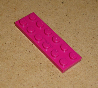 Lego 202935 (3795) destička, podložka 2x6 1 ks POUŽITÉ