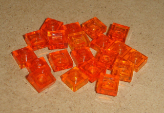 Lego 200280-X (3024) destička, podložka 1x1 20 ks POUŽITÉ