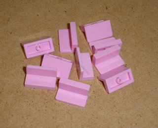 Lego 605285-X (4865b) panel 1x2x1 10 ks POUŽITÉ