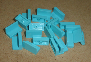 Lego 605350-X (4865b) panel 1x2x1 20 ks POUŽITÉ