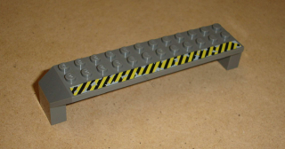Lego 424335 (30296px1) kostka speciální 2x14x2 s potiskem 1/3 1 ks POUŽITÉ