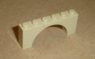 Lego 421745 (15254) mostový oblouk 1x6x2 1 ks POUŽITÉ