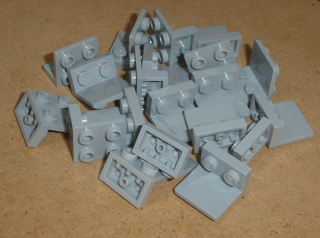 Lego 250054-X (99207) bracket 1x2 - 2x2 inverted 20 ks POUŽITÉ