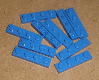 Lego 200925-X (3710) destička, podložka 1x4 10 ks POUŽITÉ