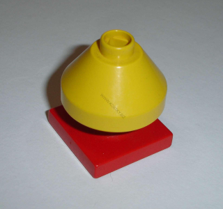Lego Duplo D87343 (DupCone2, 4375) žlutá lampička nízká na podstavci (ze 2 ks) POUŽITÉ