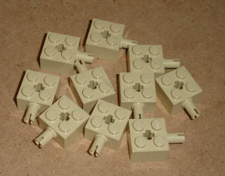 Lego 153380-X (6232) kostka s pinem 10 ks POUŽITÉ