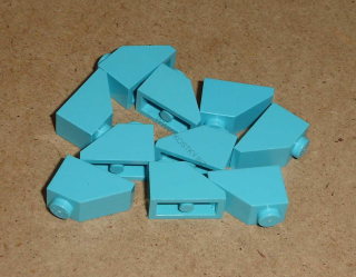 Lego 302220-X (3040) šikmá, střecha 45 2x1 10 ks POUŽITÉ