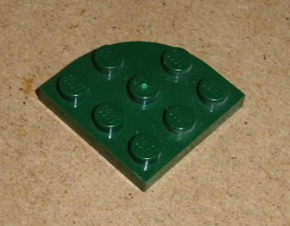 Lego 700495 (30357) kulatá destička 3x3 čtvrtkruh 1 ks POUŽITÉ