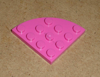 Lego 700510 (30565) kulatá destička 4x4 čtvrtkruh 1 ks POUŽITÉ
