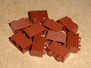 Lego 151705-X (2877) kostky žebrované 10 ks POUŽITÉ