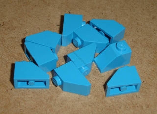 Lego 300257-XC (3040) šikmá, střecha 45 2x1 10 ks NOVÉ