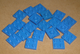 Lego 201910-X (3022) destička, podložka 2x2 20 ks POUŽITÉ