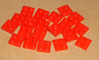 Lego 202095-X (3022) destička, podložka 2x2 20 ks POUŽITÉ