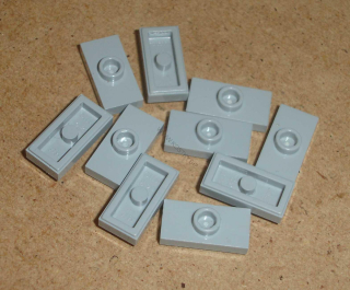 Lego 250238-2X (3794b) destička speciální 1x2 10 ks POUŽITÉ