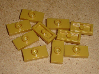 Lego 250244-2X (3794b) destička speciální 1x2 10 ks POUŽITÉ