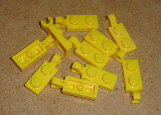 Lego 250313-X (63868) destička speciální 1x2, klip 10 ks POUŽITÉ