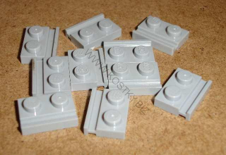 Lego 250340-X (32028) destička speciální 1x2, drážka pro dveře 10 ks POUŽITÉ