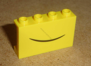 Lego 606290-2C (14718pb030) panel 1x4x2 s potiskem (ústa, set 75551) 1 ks NOVÉ