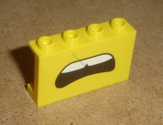 Lego 606290-3C (14718pb032) panel 1x4x2 s potiskem (ústa, set 75551) 1 ks NOVÉ
