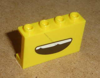 Lego 606290-4C (14718pb031) panel 1x4x2 s potiskem (ústa, set 75551) 1 ks NOVÉ
