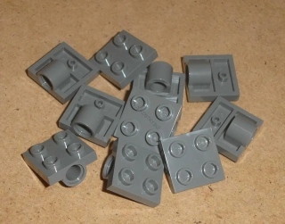 Lego 259655-X (10247) destička speciální 2x2, s dírou pro velký pin 10 ks POUŽITÉ
