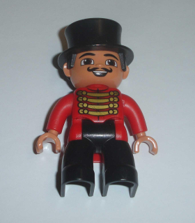Lego Duplo D80201 (47394pb152) figurka kouzelník z cirkusu (set 10504) POUŽITÉ