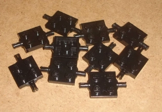 Lego 260070-X (4600) destička speciální 2x2, náprava, malý pin 10 ks POUŽITÉ