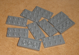 Lego 202585-X (3020) destička, podložka 2x4 10 ks POUŽITÉ