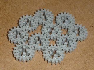 Lego 515215-X (4019) technic oz.kolo 16 zubů 10 ks POUŽITÉ