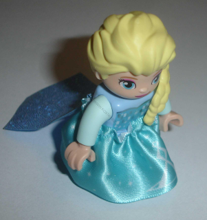 Lego Duplo D81571 (47394pb277, dupskirt17) figurka Disney - Princezna Elsa se sukní s vlečkou POUŽITÉ