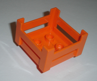 Lego Duplo D90547 (6446) bedýnka, přepravka oranžová POUŽITÉ