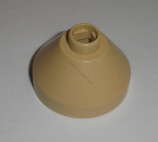 Lego Duplo D87339 (DupCone2) kužel (vršek lampičky) béžový POUŽITÉ